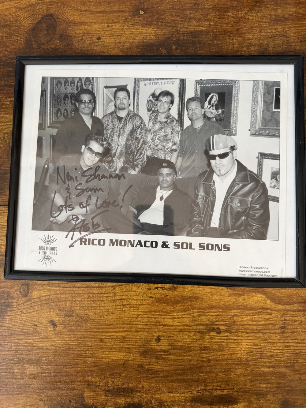 Rico Monaco & Sol Sons Signed Promo Photo Latin Rock Band Early 2000s Orlando